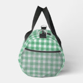 Gingham in Nappalindgrün Duffle Bag (Rechts)