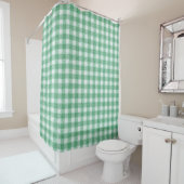 Gingham in Nappalindgrün  Duschvorhang (Beispiel)