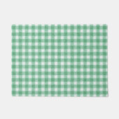 Gingham in Nappalindgrün Fußmatte (Vorderseite)