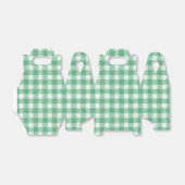Gingham in Nappalindgrün Geschenkschachtel (Ungefaltet)