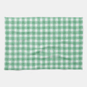 Gingham in Nappalindgrün  Geschirrtuch (Horizontal)