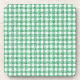 Gingham in Nappalindgrün  Getränkeuntersetzer