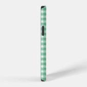 Gingham in Nappalindgrün iPhone Hülle (Rechte Seite)