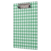 Gingham in Nappalindgrün Klemmbrett (Links)