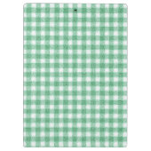 Gingham in Nappalindgrün Klemmbrett (Rückseite)
