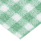 Gingham in Nappalindgrün  Kurzer Tischläufer (Ecke)