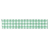Gingham in Nappalindgrün  Kurzer Tischläufer (Horizontal)