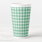 Gingham in Nappalindgrün Milchtasse (Vorderseite)
