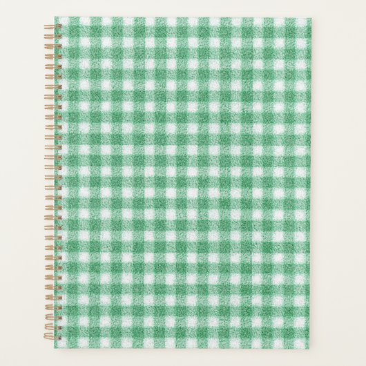 Gingham in Nappalindgrün Planer (Vorderseite)
