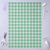 Gingham in Nappalindgrün Seidenpapier (Basteln)