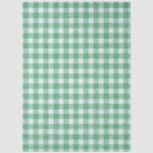 Gingham in Nappalindgrün Seidenpapier