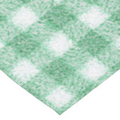 Gingham in Nappalindgrün Tischdecke (Schrägansicht)