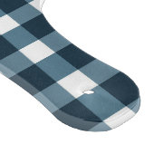 Gingham Indigo Blue Pattern Schneidebrett (Ecke)