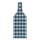 Gingham Indigo Blue Pattern Schneidebrett (Vorderseite)