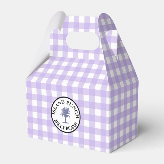 Gingham Island Punch Jelly Beans Geschenkschachtel (Vorderseite)