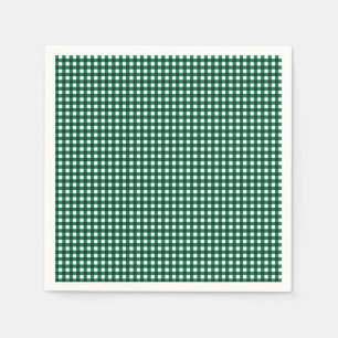 Gingham-Jade Grünbuch Napkins Serviette