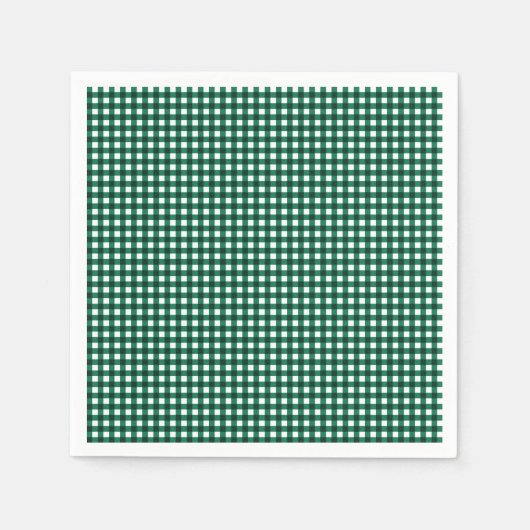 Gingham-Jade Grünbuch Napkins Serviette (Vorderseite)