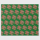 Gingham Joy On Green Geschenkpapier (Flach)