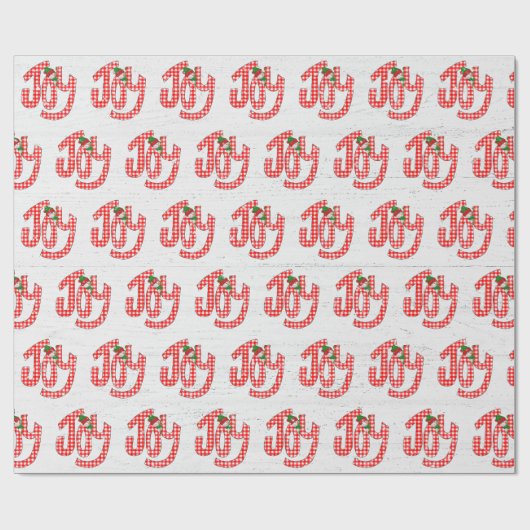 Gingham Joy On Whitealkwood Geschenkpapier (Flach)