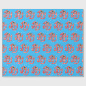 Gingham Joy und Snowflakes Geschenkpapier (Flach)