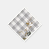 Gingham Kariert Country Farmhouse Serviette (Ecke)