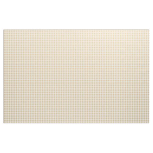 Gingham Kariert Creme Beige Scheckmuster Stoff (Yard (91,4 cm))