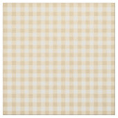 Gingham Kariert Creme Beige Scheckmuster Stoff (Muster)