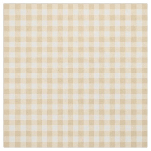Gingham Kariert Creme Beige Scheckmuster Stoff (Muster)