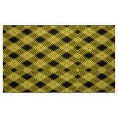 Gingham-Kariert Gelb-Schwarzes Musterstoff Stoff (Fat Quarter (45,7 x 55,9 cm))