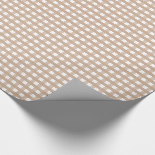 Gingham kariert geschenkpapier (Ecke)