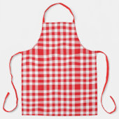 Gingham Kariert Pattern Schürze (Vorderseite)