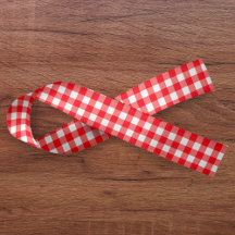 Gingham Kariert Red & White