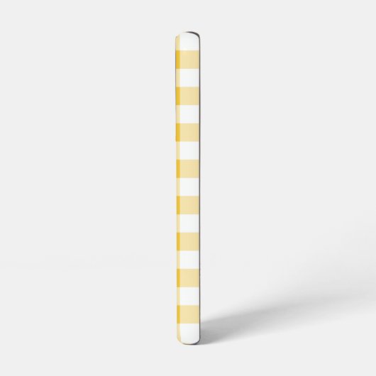 Gingham Kariert Yellow Pattern Samsung Galaxy Hülle (Linke Seite)