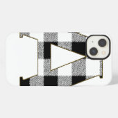 Gingham Karo A iPhone Hülle (Rückseite (Horizontal))