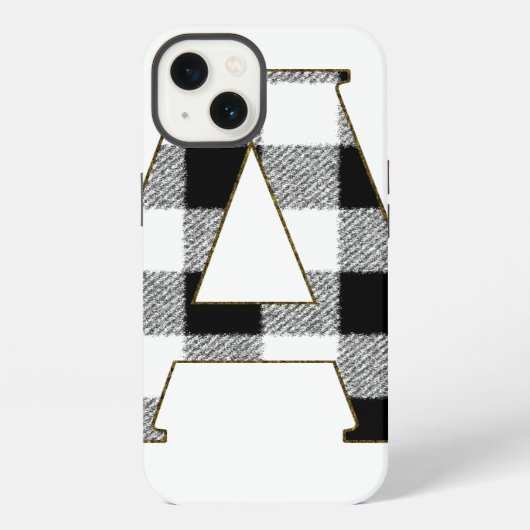 Gingham Karo A iPhone Hülle (Rückseite)