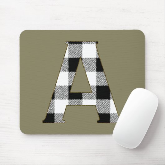 Gingham Karo A Mousepad (Mit Mouse)