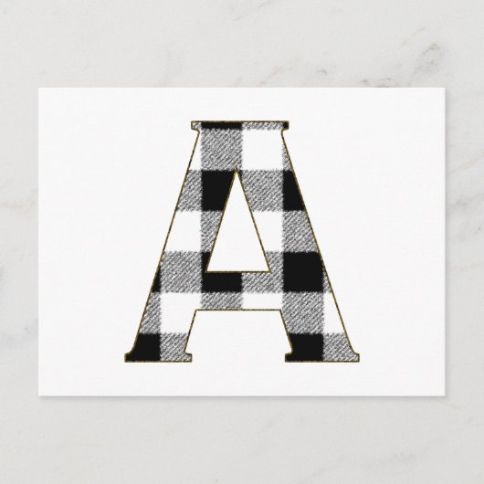 Gingham Karo A Postkarte (Vorderseite)