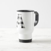 Gingham Karo A Reisebecher (VorderseiteRechts)