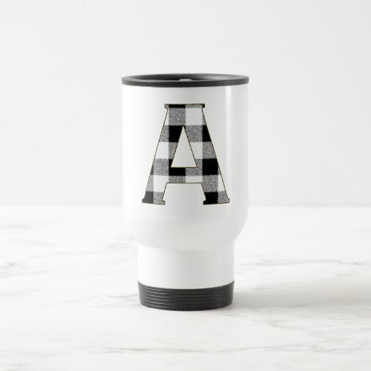 Gingham Karo A Reisebecher (Mittel)