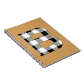 Gingham Karo B Notizblock (Rechte Seite)