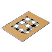 Gingham Karo B Notizblock (Linke Seite)