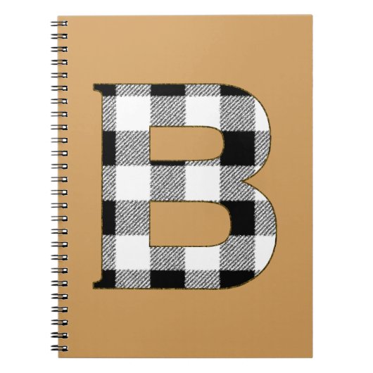 Gingham Karo B Notizblock (Vorderseite)
