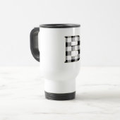 Gingham Karo B Reisebecher (Vorderseite Links)