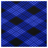 Gingham Karo Blau und Schwarz Musterstoff Stoff (Muster)