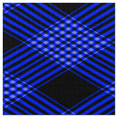 Gingham Karo Blau und Schwarz Musterstoff Stoff (Nahaufnahme)