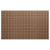 Gingham Karo Brown and White Fabric Stoff (Yard (91,4 cm))