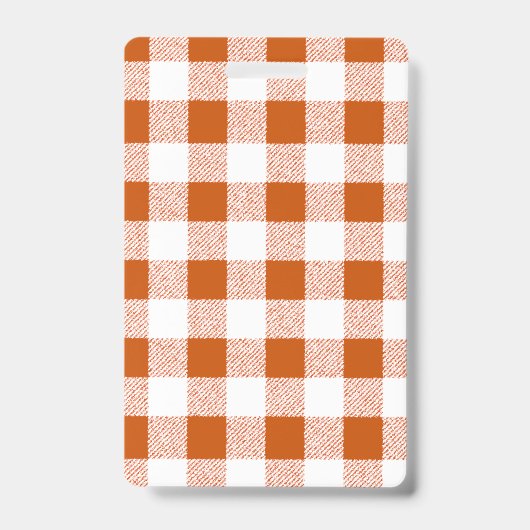 Gingham Karo Brown Ausweis (Vorderseite)