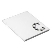 Gingham Karo C Notizblock (angewinkelt)