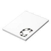 Gingham Karo C Notizblock (Rotiert)