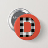 Gingham Karo D Button (Vorne & Hinten)